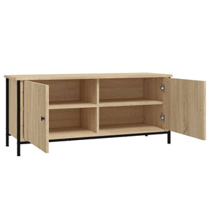 Έπιπλο Τηλεόρασης με Πόρτες Sonoma Δρυς 102x35x45 εκ. Επεξ.Ξύλο - Pakobazaar