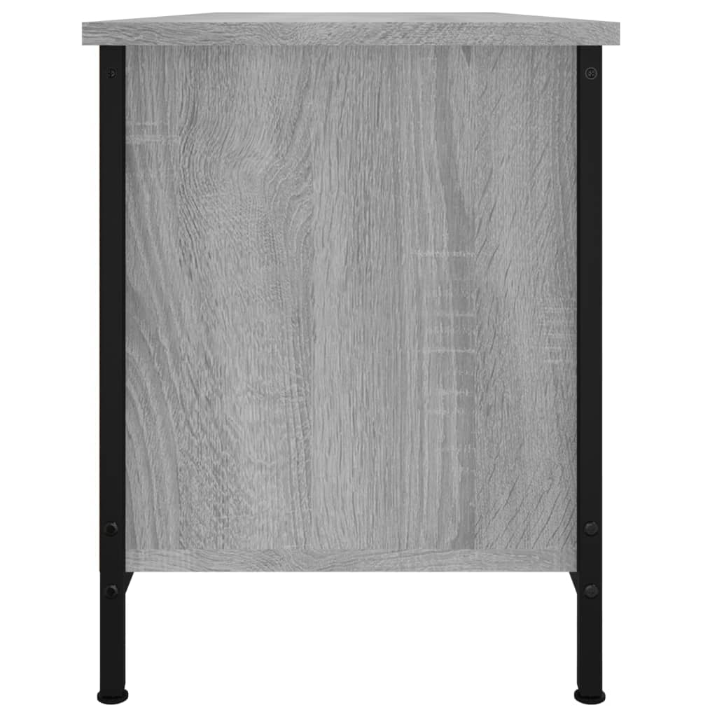 Έπιπλο Τηλεόρασης με Πόρτες Γκρι Sonoma 102x35x45 εκ Επεξ. Ξύλο