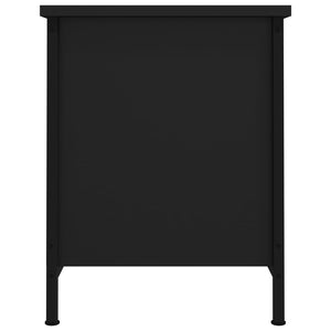 Έπιπλο Τηλεόρασης με Πόρτες Μαύρο 60 x 35 x 45 εκ. Επεξ. Ξύλο