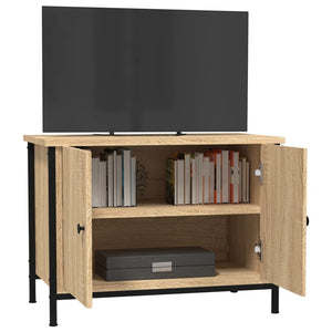 Έπιπλο Τηλεόρασης με Πόρτες από Sonoma Δρυς 60x35x45 εκ. από Τεχνητό Ξύλο - Pakobazaar