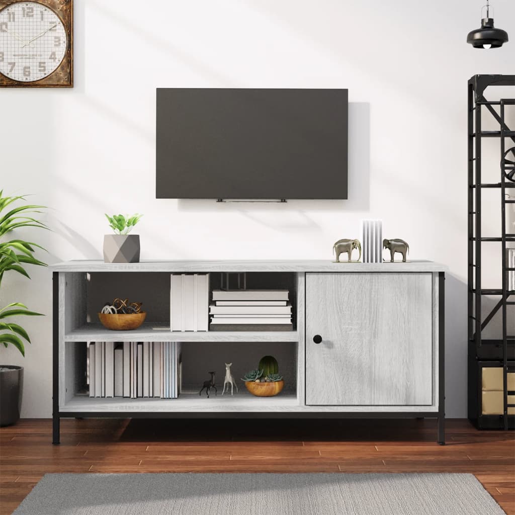 Έπιπλο Τηλεόρασης Γκρι Sonoma 100x40x45 εκ. από Επεξεργ. Ξύλο - Pakobazaar
