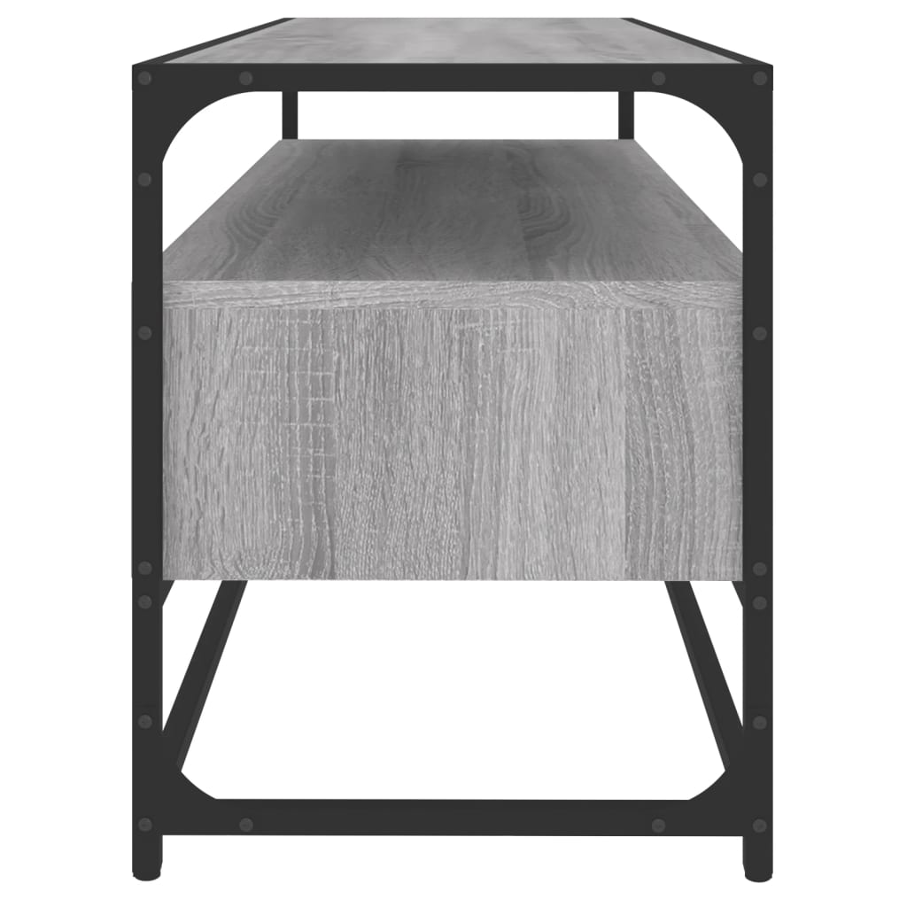 Έπιπλο Τηλεόρασης Γκρι Sonoma 100x35x45 εκ. από Επεξεργ. Ξύλο