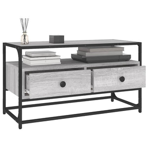Έπιπλο Τηλεόρασης Γκρι Sonoma 80x35x45 εκ. από Επεξεργ. Ξύλο