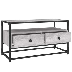 Έπιπλο Τηλεόρασης Γκρι Sonoma 80x35x45 εκ. από Επεξεργ. Ξύλο