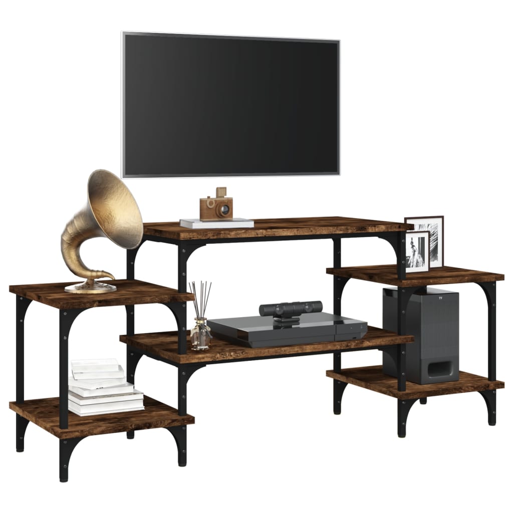 Έπιπλο Τηλεόρασης Καπνιστή Δρυς 117x35x52 εκ. Επεξ. Ξύλο