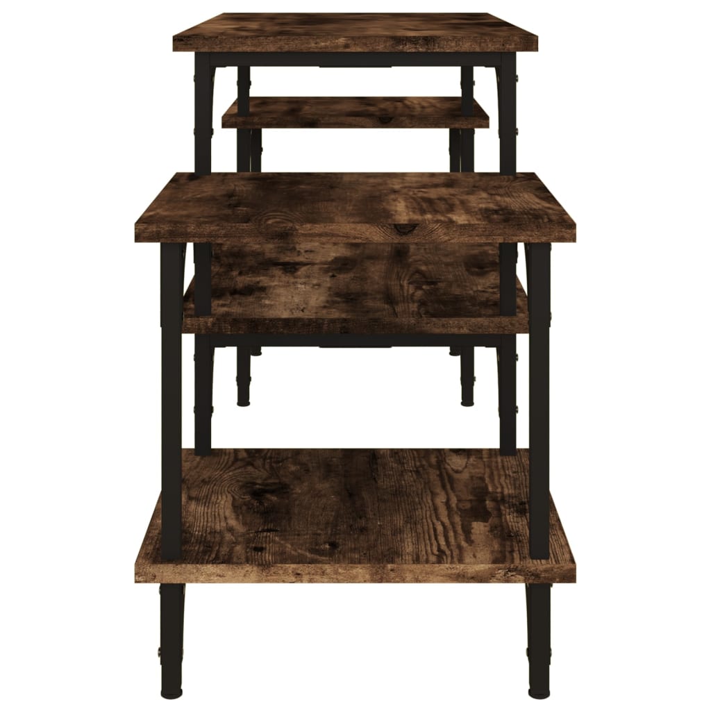 Έπιπλο Τηλεόρασης Καπνιστή Δρυς 117x35x52 εκ. Επεξ. Ξύλο