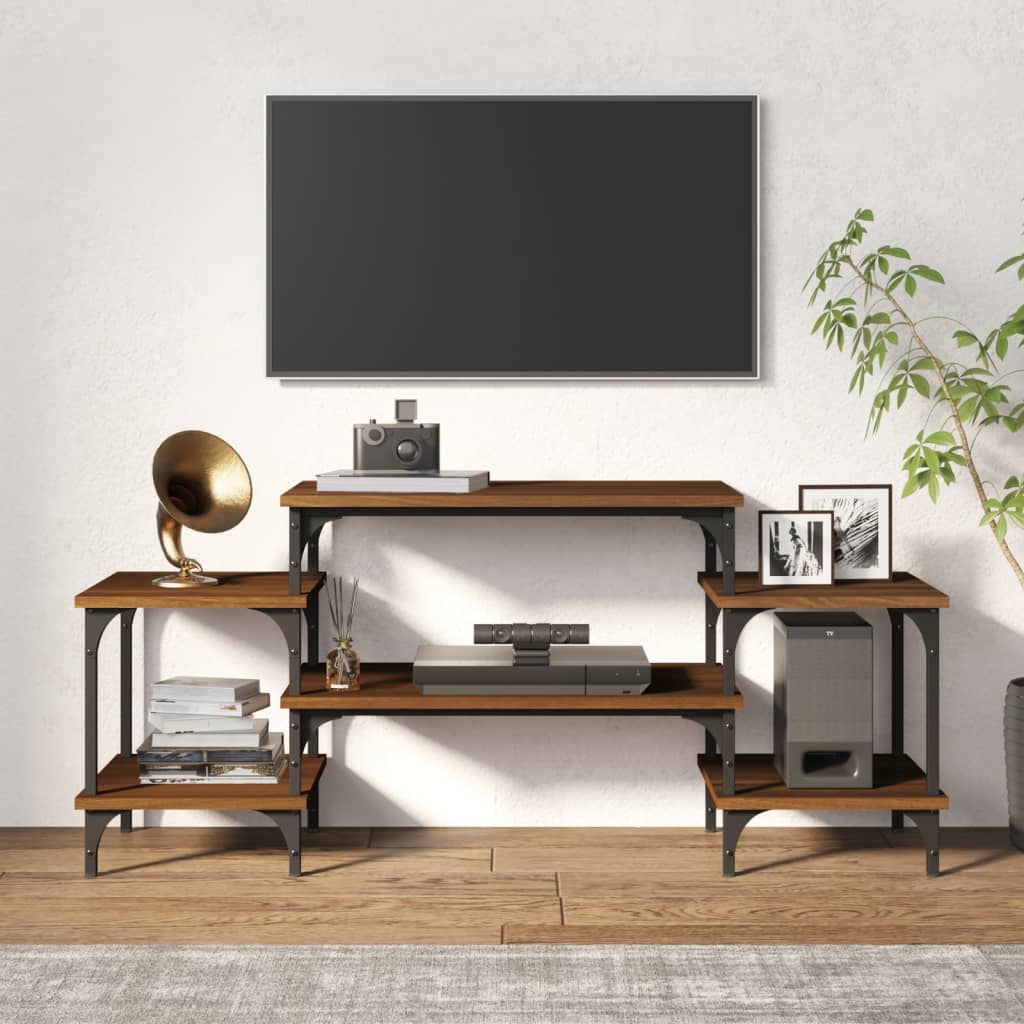 Έπιπλο Τηλεόρασης Καφέ Δρυς 117x35x52 εκ. Επεξεργασμένο Ξύλο - Pakobazaar