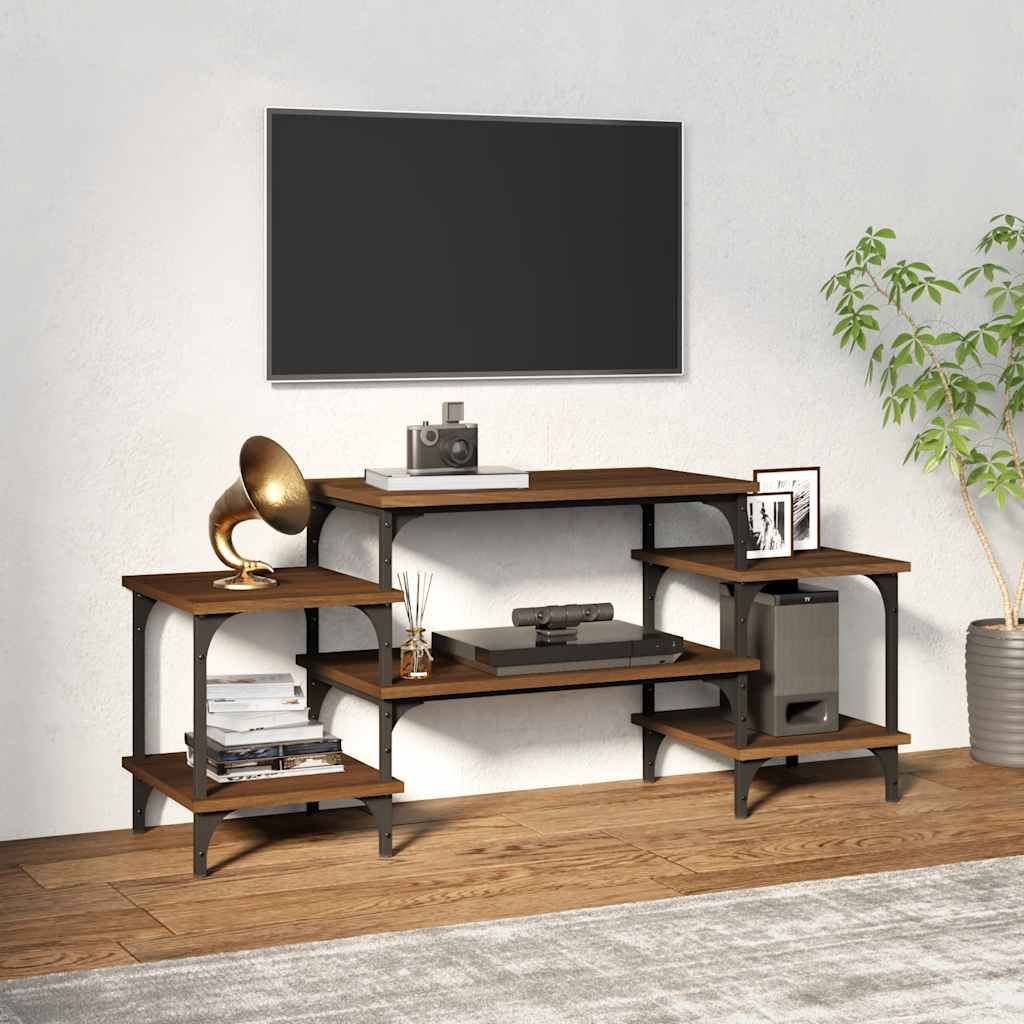 Έπιπλο Τηλεόρασης Καφέ Δρυς 117x35x52 εκ. Επεξεργασμένο Ξύλο - Pakobazaar