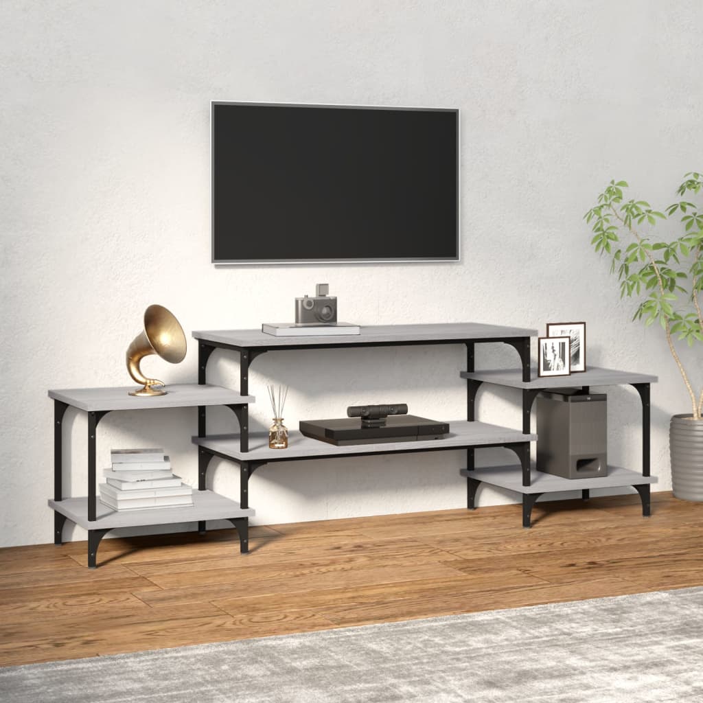 Έπιπλο Τηλεόρασης Γκρι Sonoma 157x35x52 εκ. Επεξεργασμένο Ξύλο