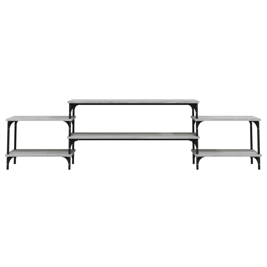 Έπιπλο Τηλεόρασης Γκρι Sonoma 197x35x52 εκ. Επεξεργασμένο Ξύλο