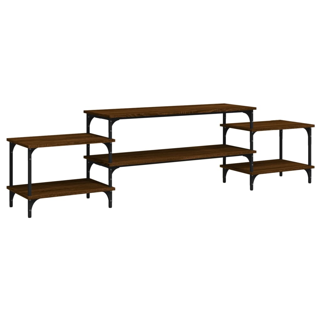 Έπιπλο Τηλεόρασης Καφέ Δρυς 197x35x52 εκ. Επεξεργασμένο Ξύλο - Pakobazaar