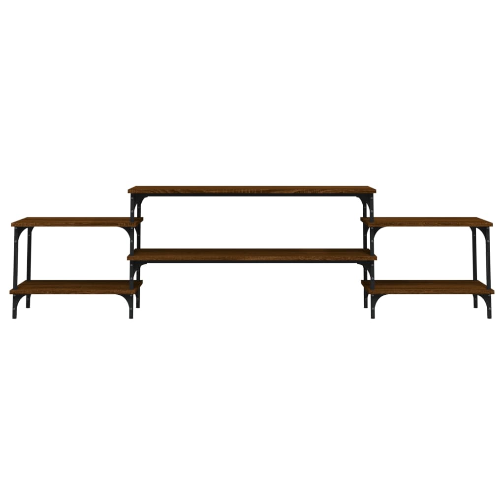 Έπιπλο Τηλεόρασης Καφέ Δρυς 197x35x52 εκ. Επεξεργασμένο Ξύλο - Pakobazaar