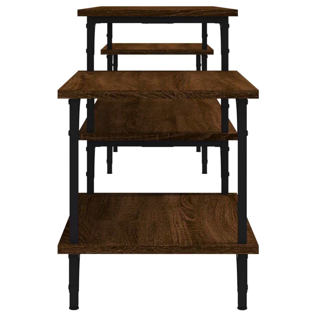 Έπιπλο Τηλεόρασης Καφέ Δρυς 197x35x52 εκ. Επεξεργασμένο Ξύλο - Pakobazaar