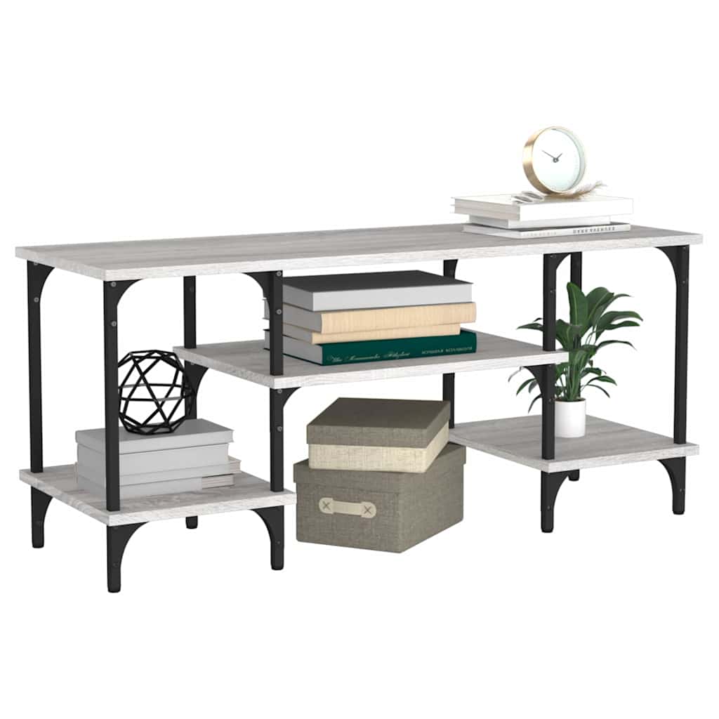 Έπιπλο Τηλεόρασης Γκρι Sonoma 102x35x45,5 εκ. από Επεξεργ. Ξύλο