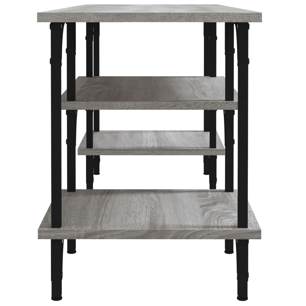 Έπιπλο Τηλεόρασης Γκρι Sonoma 102x35x45,5 εκ. από Επεξεργ. Ξύλο