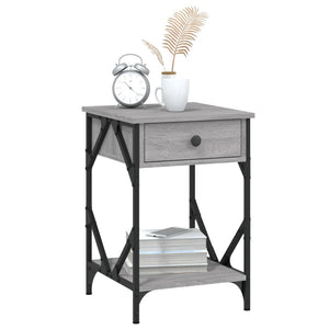 Κομοδίνο Γκρι Sonoma 40 x 42 x 60 εκ. από Επεξεργασμένο Ξύλο