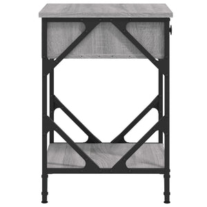 Κομοδίνο Γκρι Sonoma 40 x 42 x 60 εκ. από Επεξεργασμένο Ξύλο