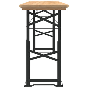 Τραπέζι Μπύρας Πτυσσόμενο 170x50x75/105 εκ. Μασίφ Ξύλο Ελάτης