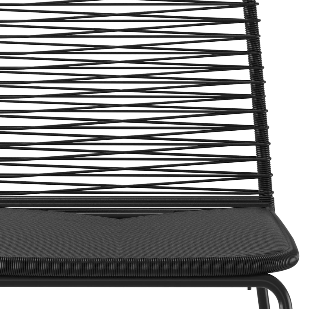 Σετ Τραπεζαρίας Κήπου 7 Τεμαχίων Μαύρο
