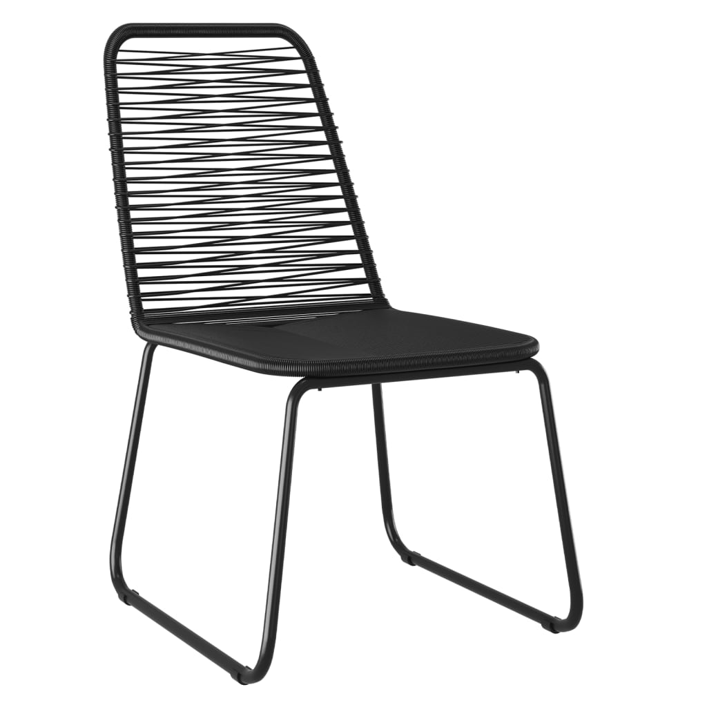 Σετ Τραπεζαρίας Κήπου 7 Τεμαχίων Μαύρο