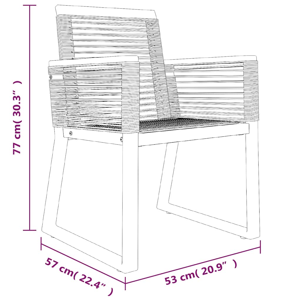 Σετ Τραπεζαρίας Κήπου 7 Τεμαχίων Μαύρο από Ρατάν PVC