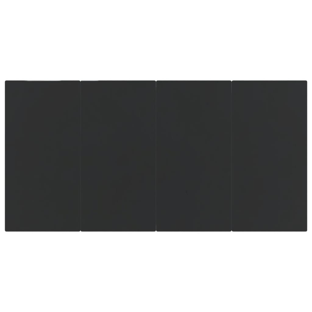 Σετ Τραπεζαρίας Κήπου 7 Τεμαχίων Μαύρο με Μαξιλάρια