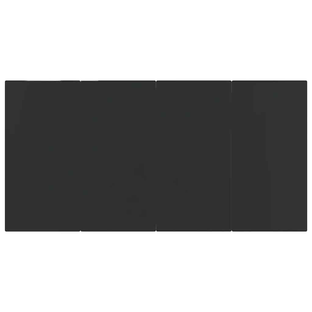 Σετ Τραπεζαρίας Κήπου 5 Τεμαχίων Μαύρο από Συνθετικό Ρατάν