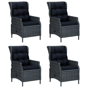 Σετ Τραπεζαρίας Κήπου 5 Τεμαχίων Σκ. Γκρι από Συνθετικό Ρατάν