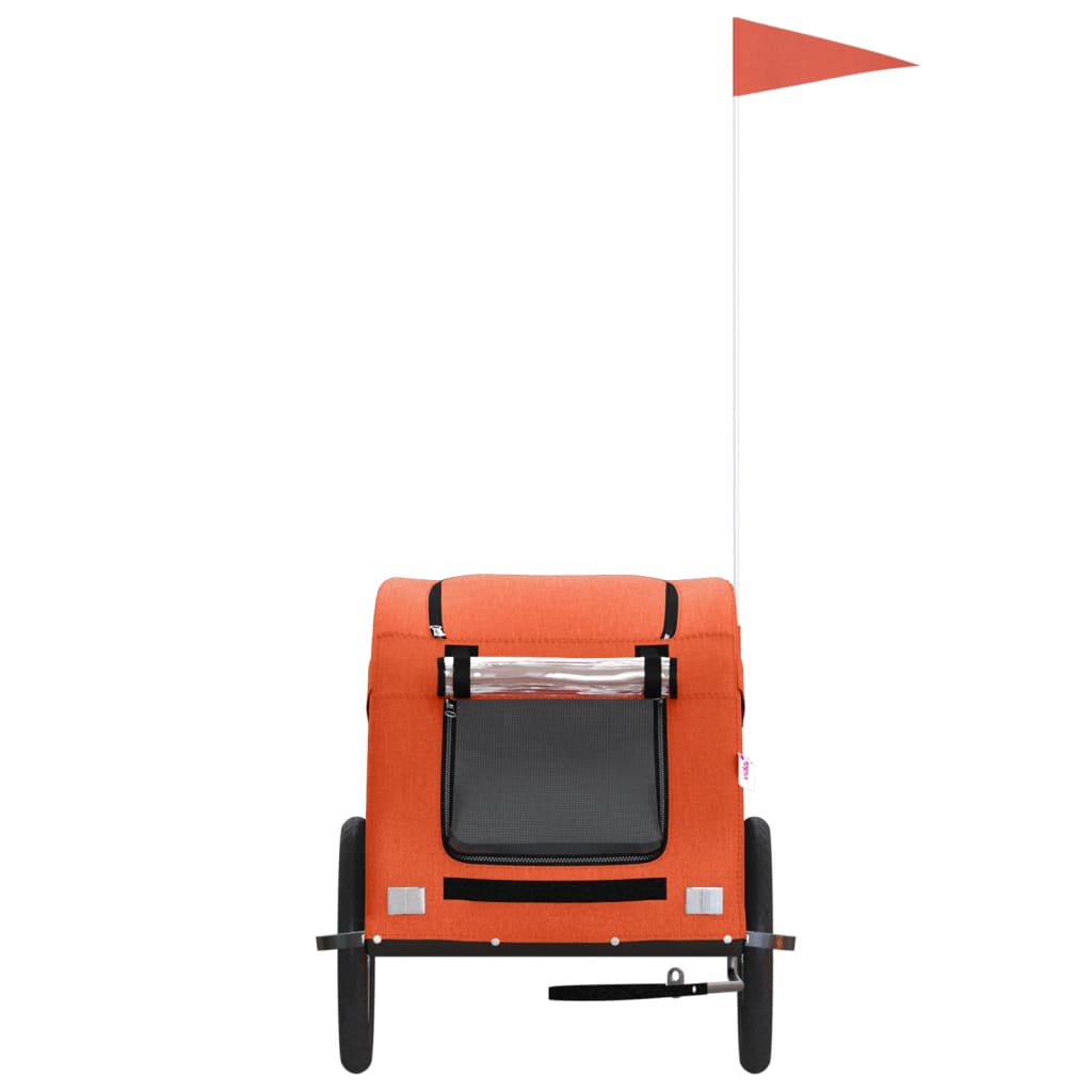 Τρέιλερ Ποδηλάτου Κατοικίδιων Πορτοκαλί Oxford/Σίδηρος - Pakobazaar