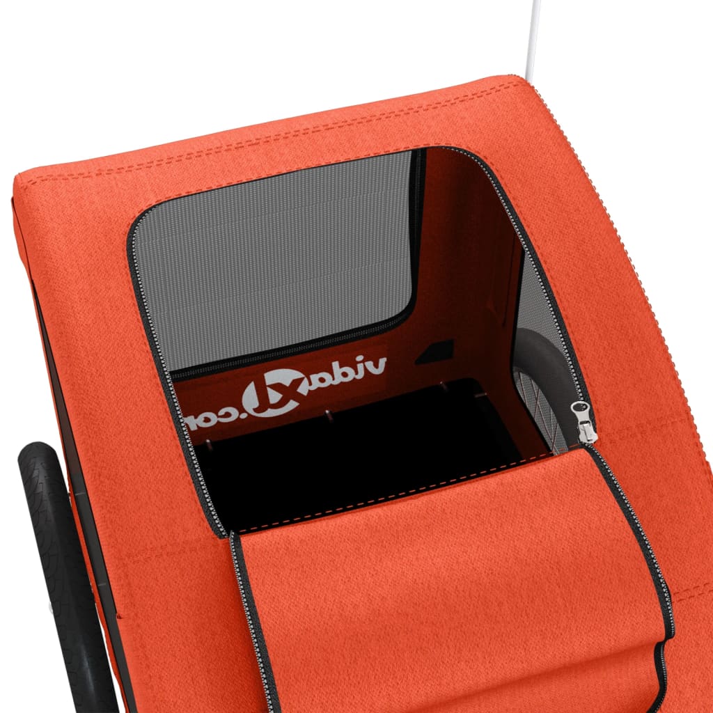 Τρέιλερ Ποδηλάτου Κατοικίδιων Πορτοκαλί Oxford/Σίδηρος - Pakobazaar