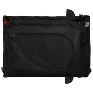 Τρέιλερ Ποδηλάτου Κατοικίδιων Μαύρο Ύφασμα Oxford/Σίδηρος