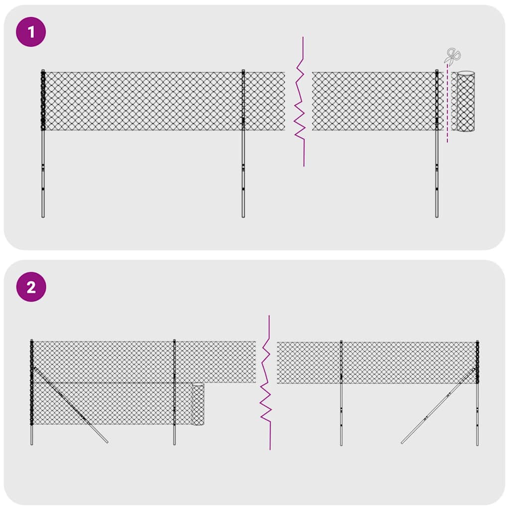 Συρματόπλεγμα Περίφραξης Πράσινο 1,4 x 10 μ. με Καρφωτές Βάσεις - PAKOBAZAAR