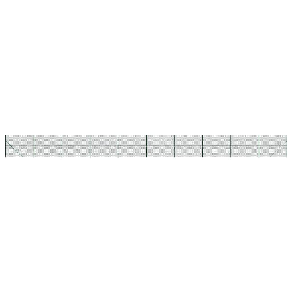 Συρματόπλεγμα Περίφραξης Πράσινο 1,8 x 25 μ. με Βάσεις Φλάντζα - PAKOBAZAAR