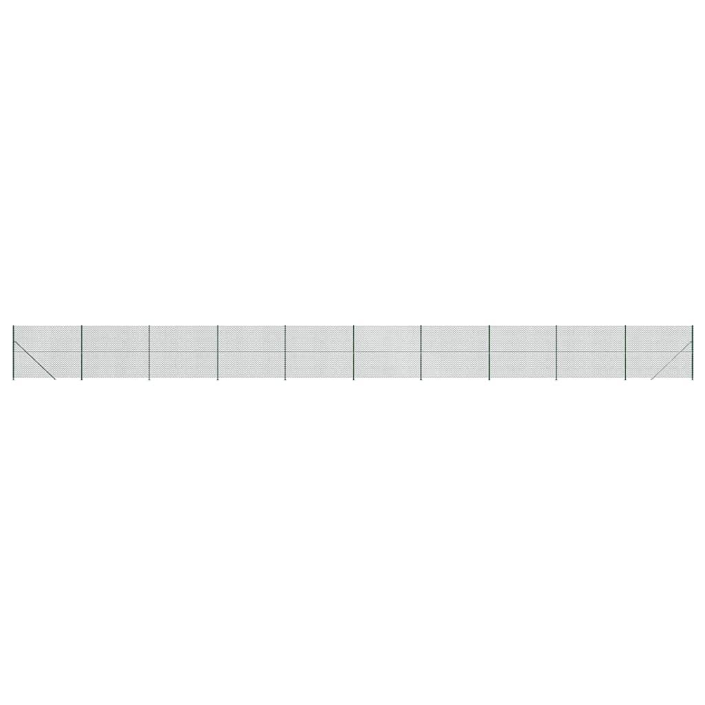 Συρματόπλεγμα Περίφραξης Πράσινο 2 x 25 μ. με Βάσεις Φλάντζα - PAKOBAZAAR