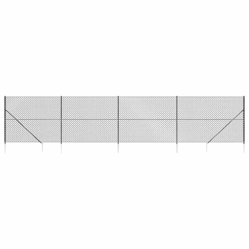 Συρματόπλεγμα Περίφραξης Ανθρακί 1,8 x 10 μ. με Καρφωτές Βάσεις