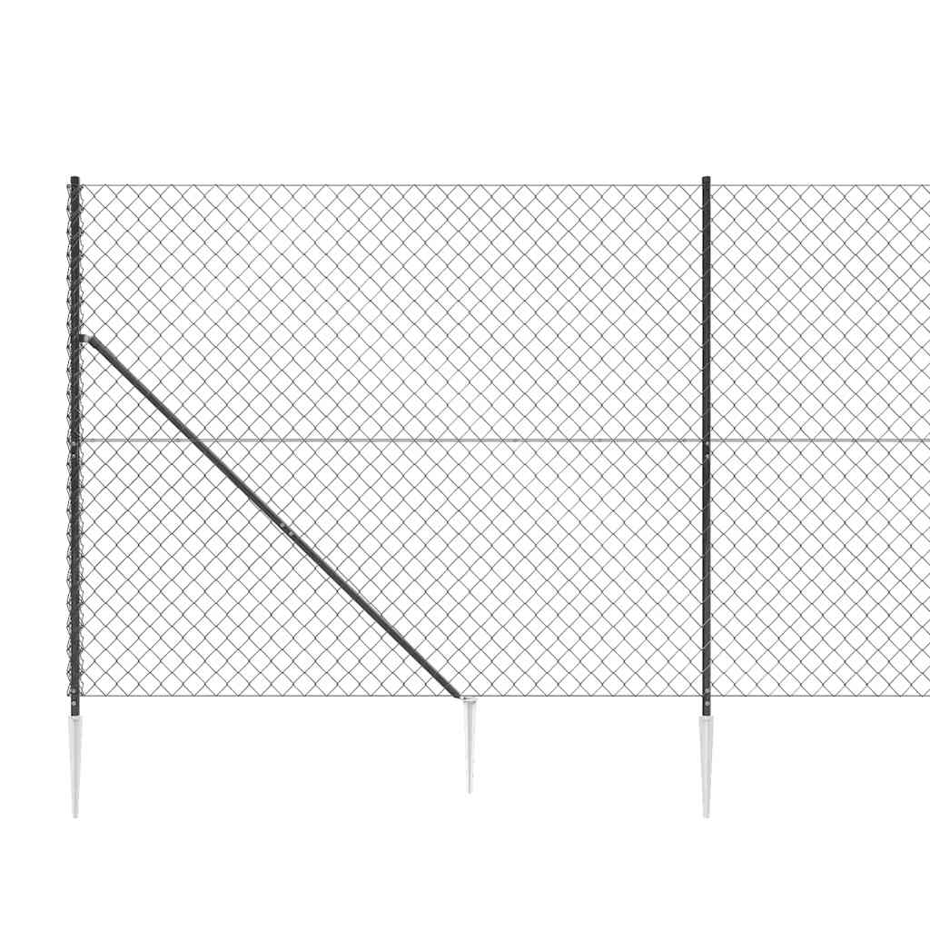 Συρματόπλεγμα Περίφραξης Ανθρακί 1,8 x 10 μ. με Καρφωτές Βάσεις