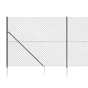 Συρματόπλεγμα Περίφραξης Ανθρακί 1,8 x 10 μ. με Καρφωτές Βάσεις