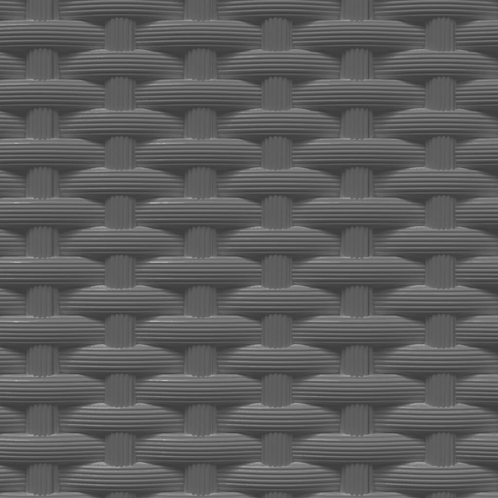 Ζαρντινιέρες 2 τεμ. Μαύρες 30 x 30 x 37 εκ. από Πολυπροπυλένιο