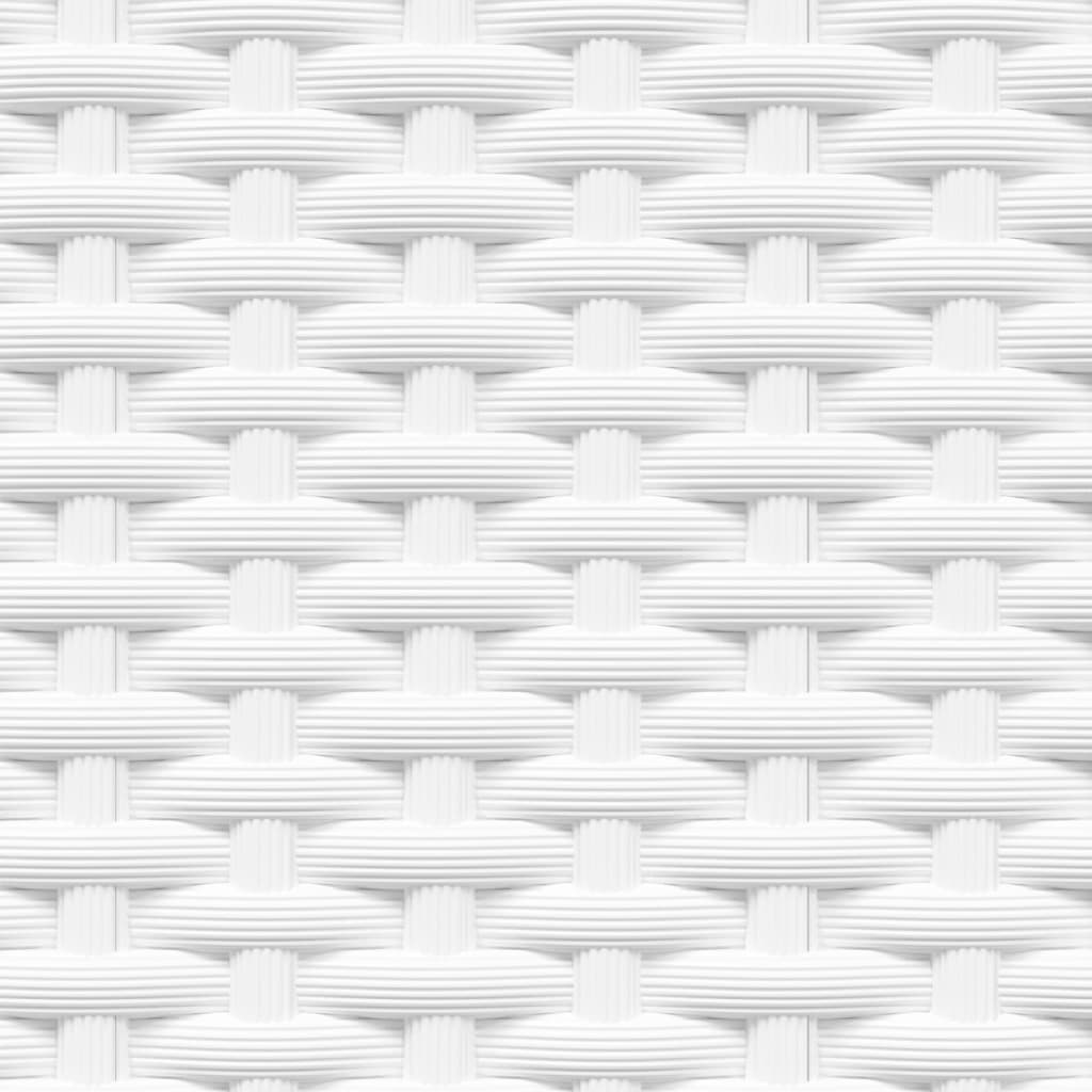 Ζαρντινιέρες 2 τεμ. Λευκές 30 x 30 x 37 εκ. από Πολυπροπυλένιο