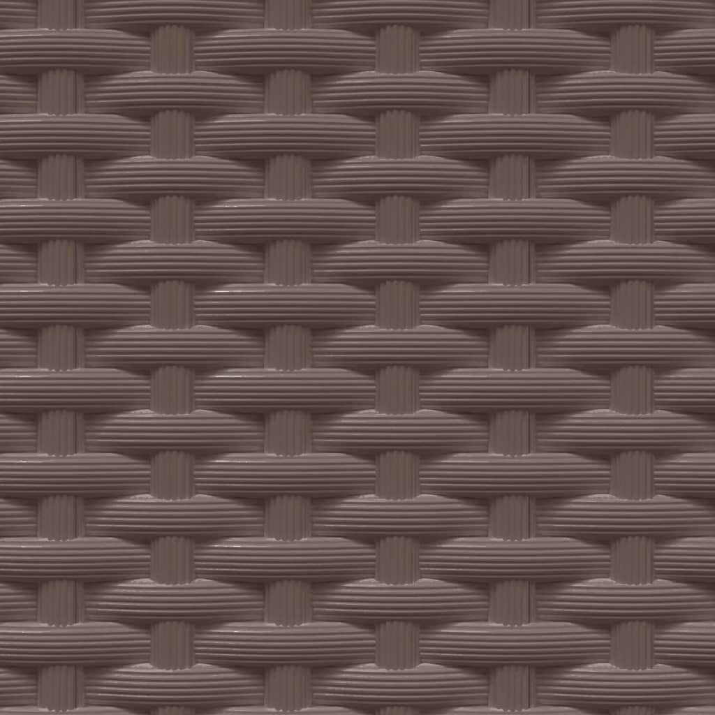 Ζαρντινιέρες 2 τεμ. Καφέ 30 x 30 x 37 εκ. από Πολυπροπυλένιο - Pakobazaar