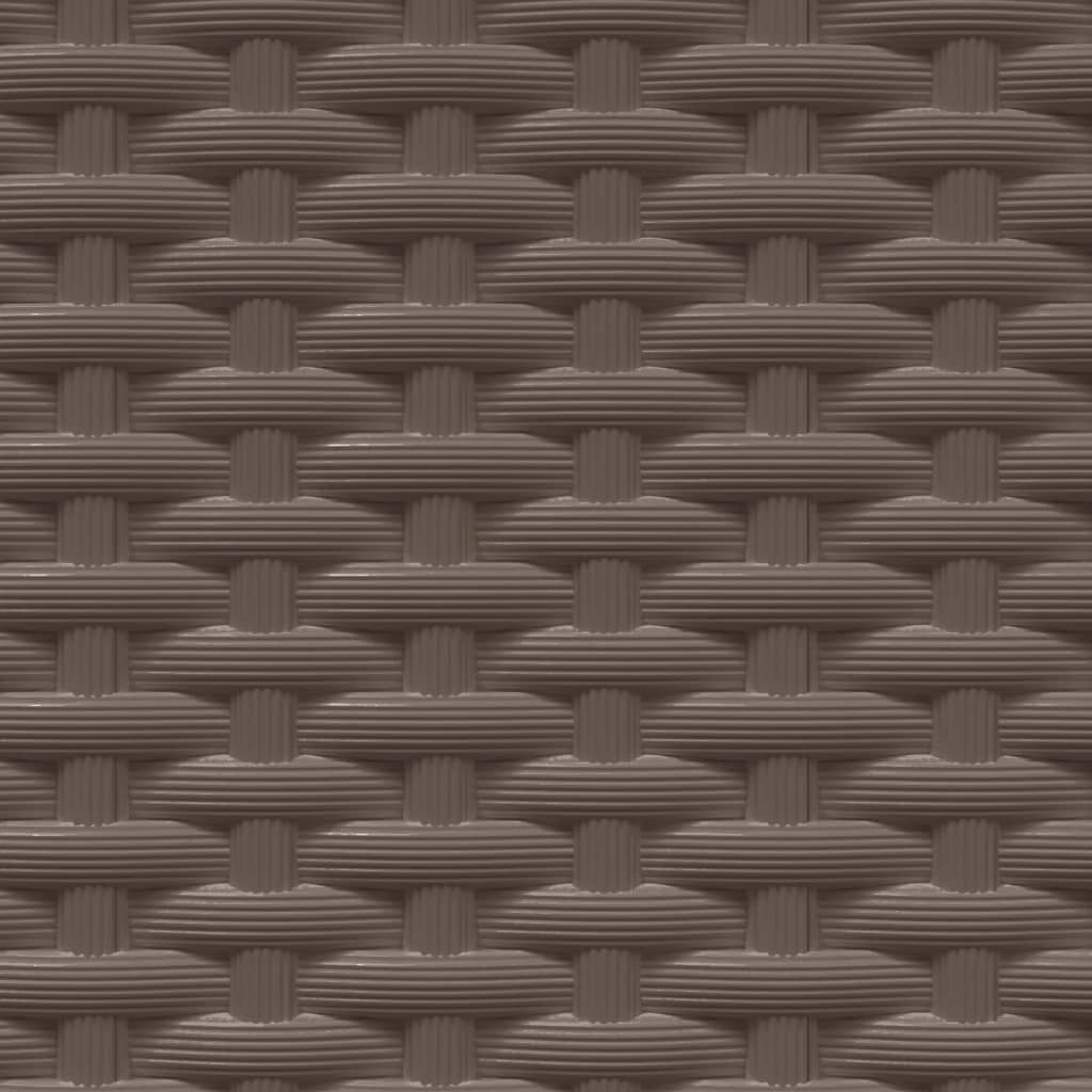 Ζαρντινιέρες 4 τεμ. Καφέ 30 x 30 x 37 εκ. από Πολυπροπυλένιο