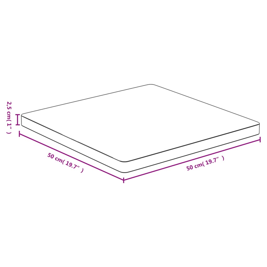 Επιφάνεια Τραπεζιού 50x50x2,5 εκ. από Μπαμπού - Pakobazaar