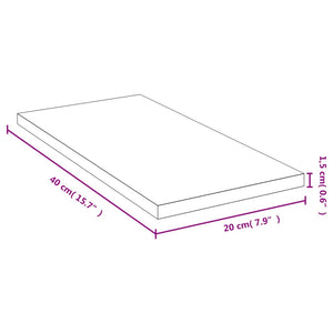 Ράφι Τοίχου 40 x 20 x 1,5 εκ. από Μπαμπού