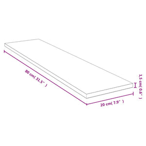 Ράφι Τοίχου 80x20x1,5 εκ. από Μπαμπού - Pakobazaar