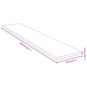 Ράφι Τοίχου 100x20x1,5 εκ. από Μπαμπού - Pakobazaar