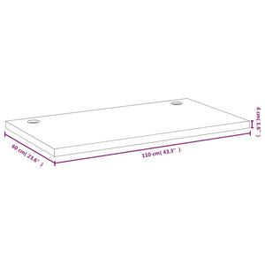 Επιφάνεια Γραφείου 110 x 60 x 4 εκ. από Μπαμπού