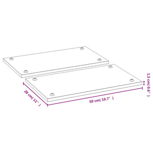Καλύμματα Εστιών Κουζίνας 2 Τεμ. 50 x 28 x 1,5 εκ. από Μπαμπού - Pakobazaar
