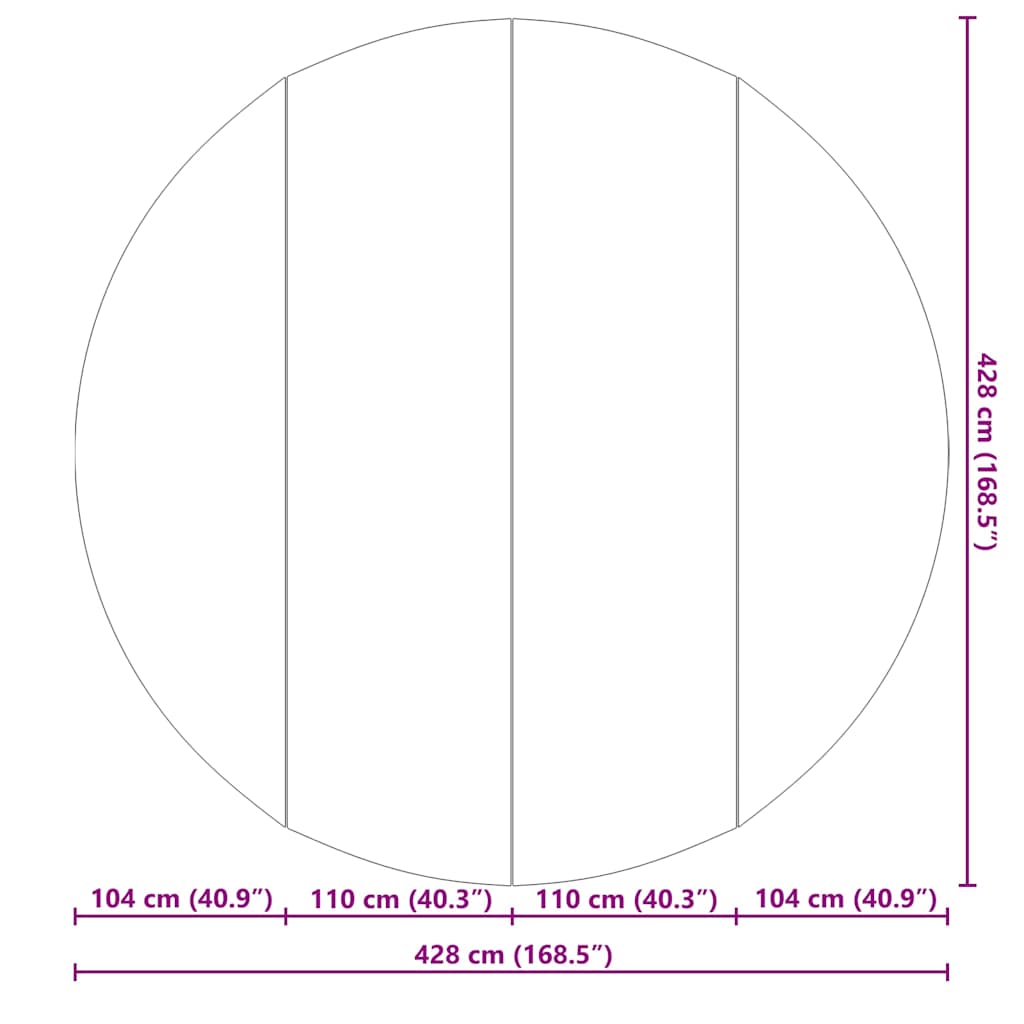 Υπόστρωμα Πισίνας Ανοιχτό Γκρι Ø428 εκ. Πολυεστερικό Γεωύφασμα