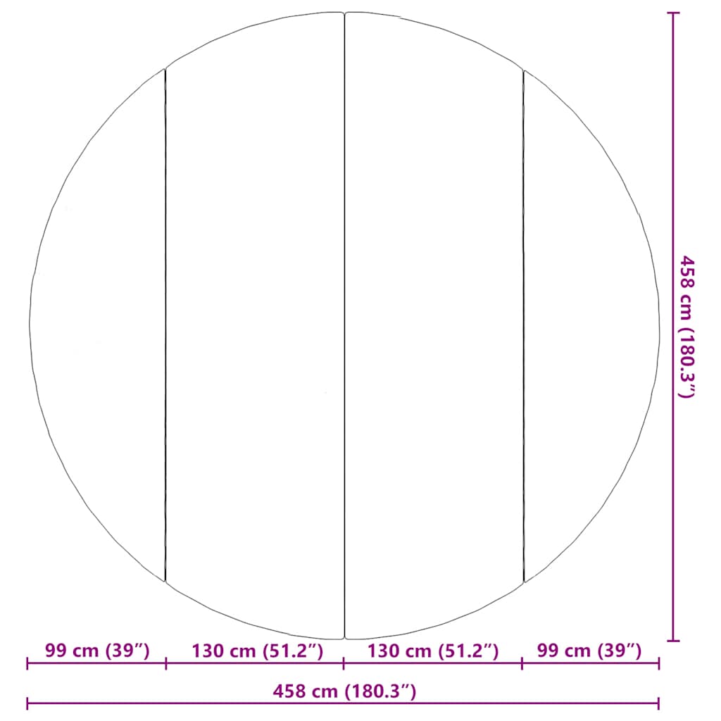 Υπόστρωμα Πισίνας Ανοιχτό Γκρι Ø458 εκ. Πολυεστερικό Γεωύφασμα