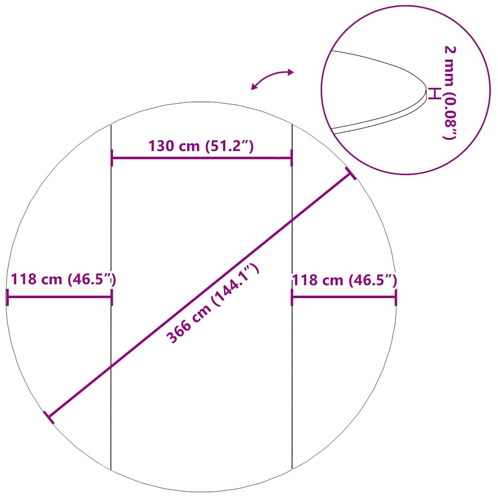 Υπόστρωμα Πισίνας Ανοιχτό Γκρι Ø366 εκ. Πολυεστερικό Γεωύφασμα